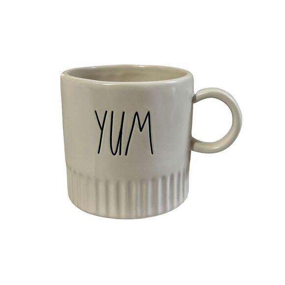 Rae Dunn ribbed bottom YUM mug - Picture 1 of 2